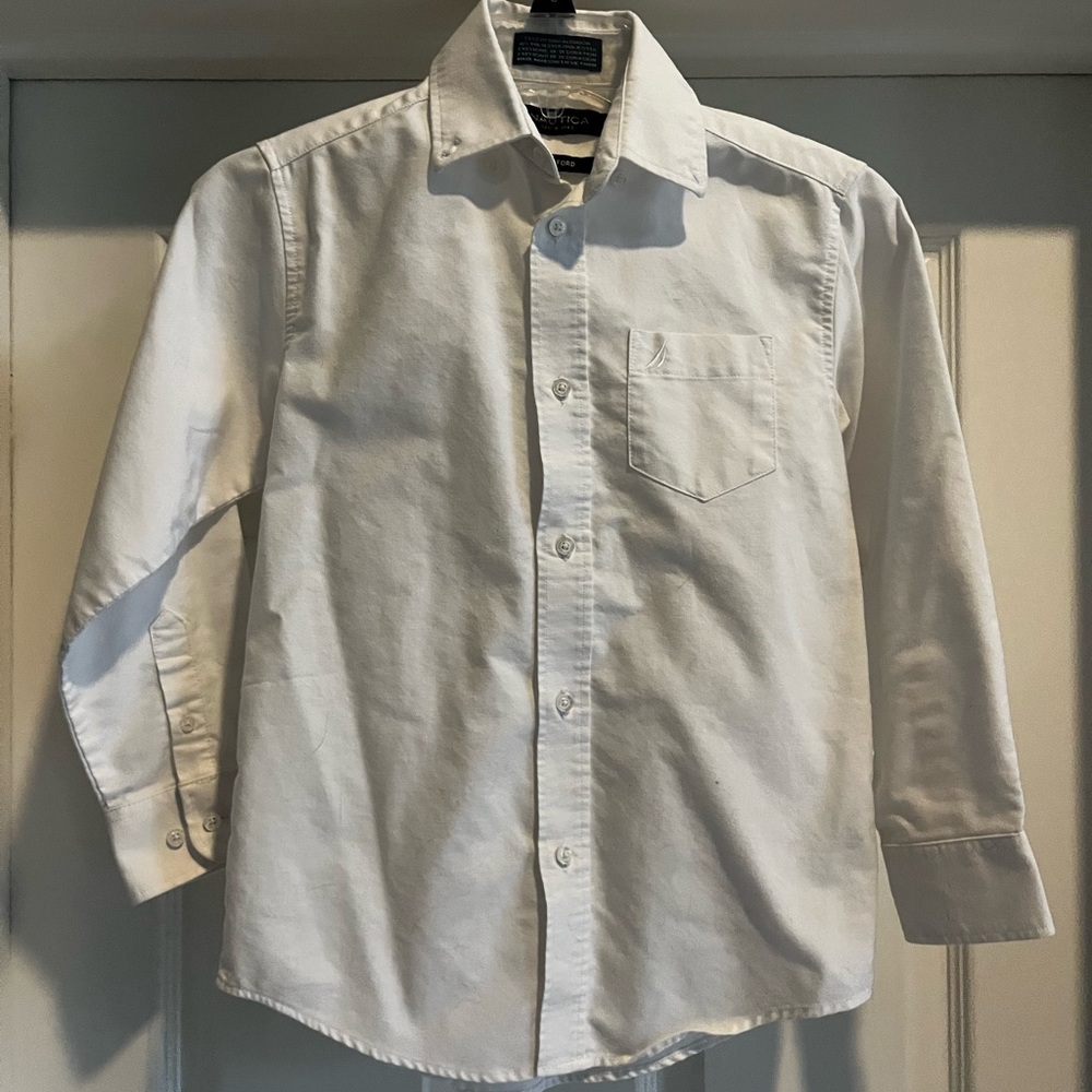 Boys white dress shirt